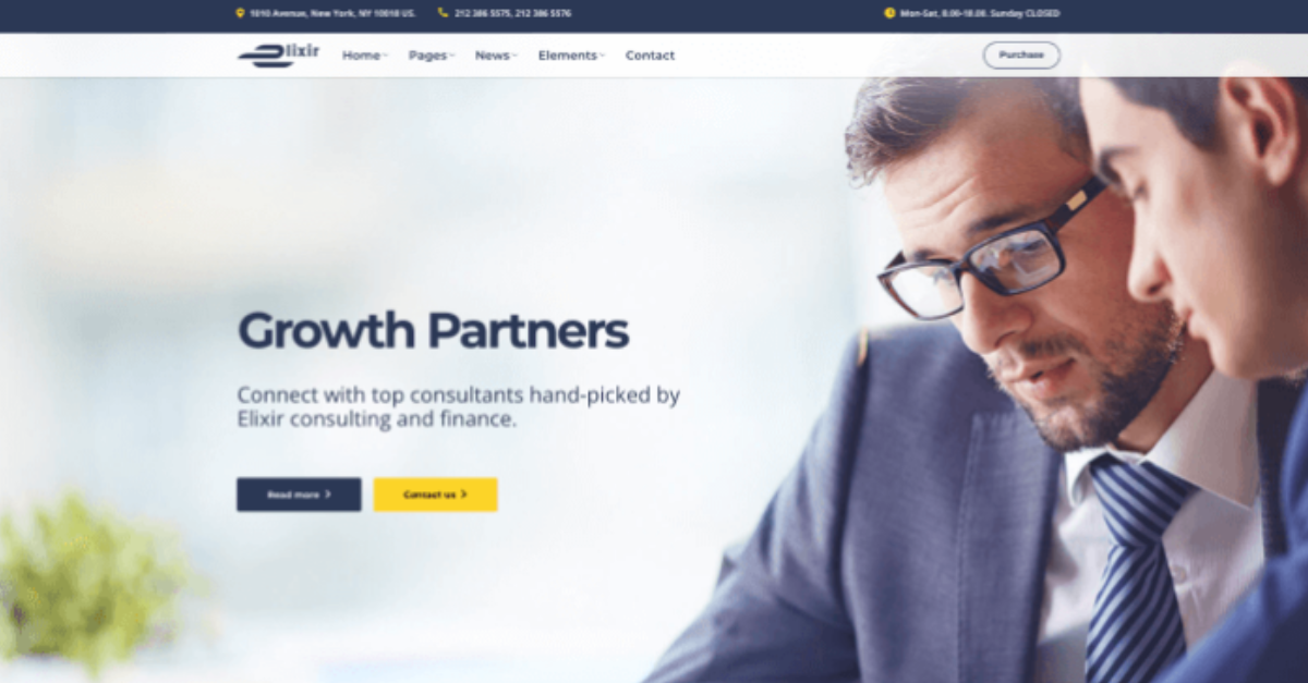 Modern website design with minimalistic approach